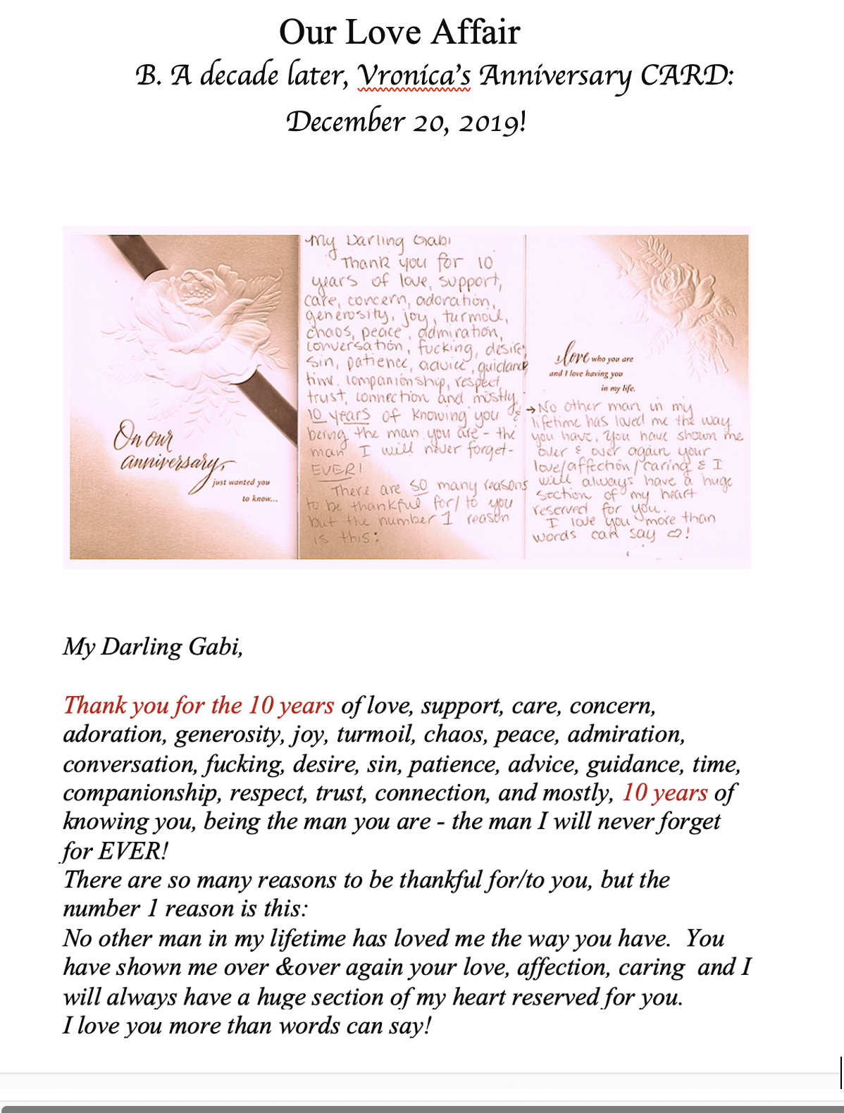 Anniversary Card